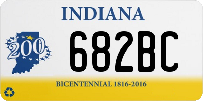 IN license plate 682BC