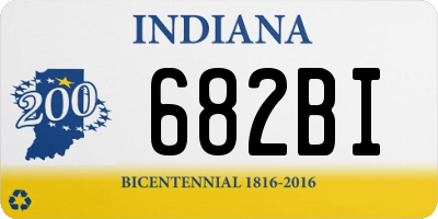 IN license plate 682BI