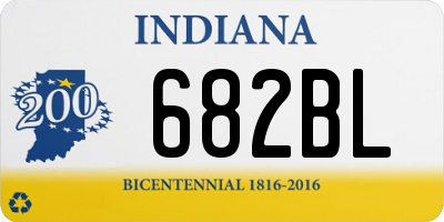 IN license plate 682BL