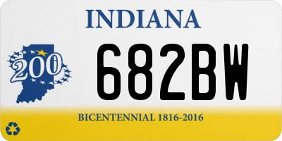 IN license plate 682BW