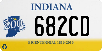 IN license plate 682CD