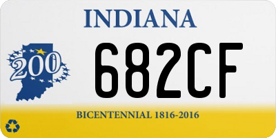 IN license plate 682CF