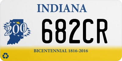 IN license plate 682CR