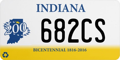 IN license plate 682CS