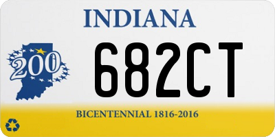 IN license plate 682CT