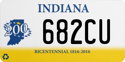 IN license plate 682CU