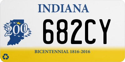 IN license plate 682CY