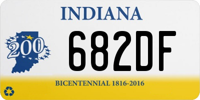 IN license plate 682DF