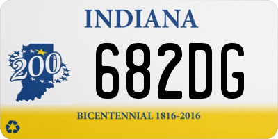 IN license plate 682DG