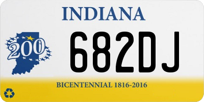 IN license plate 682DJ