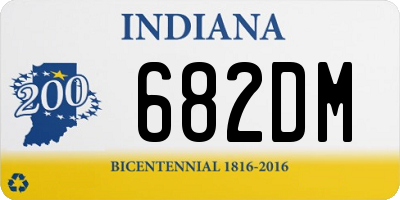 IN license plate 682DM