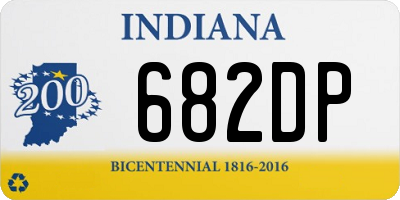 IN license plate 682DP