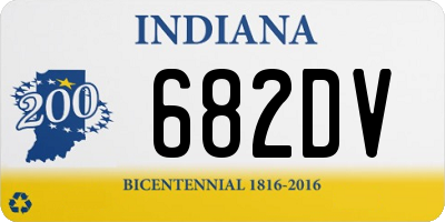 IN license plate 682DV