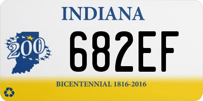 IN license plate 682EF