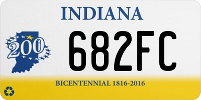 IN license plate 682FC