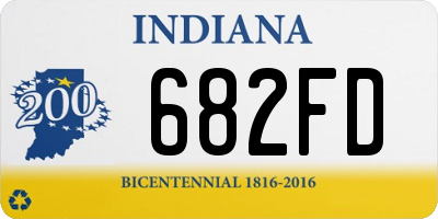 IN license plate 682FD