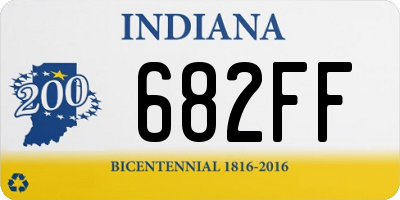 IN license plate 682FF