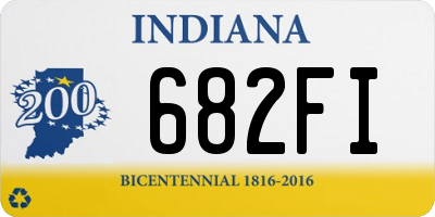 IN license plate 682FI