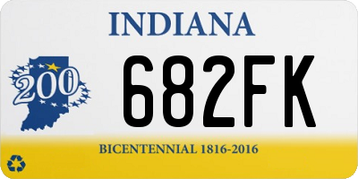 IN license plate 682FK