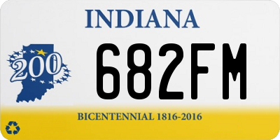 IN license plate 682FM