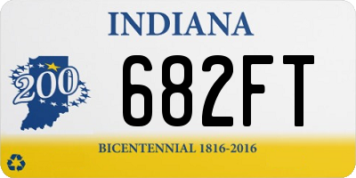 IN license plate 682FT