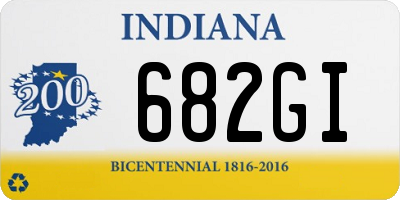 IN license plate 682GI