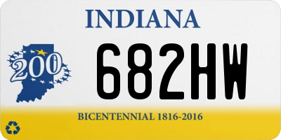 IN license plate 682HW