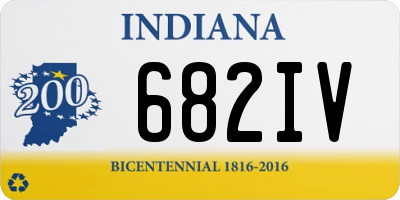 IN license plate 682IV