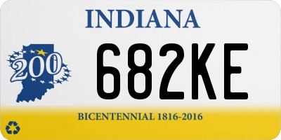 IN license plate 682KE
