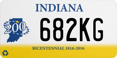 IN license plate 682KG