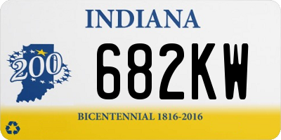 IN license plate 682KW