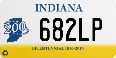 IN license plate 682LP