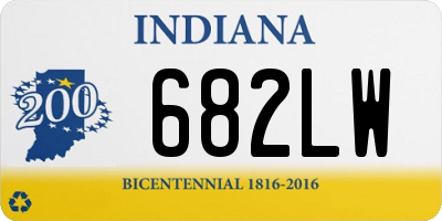 IN license plate 682LW