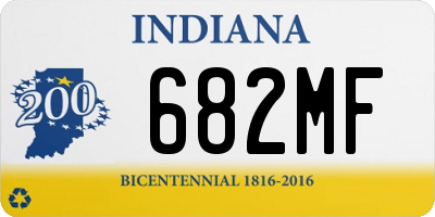 IN license plate 682MF