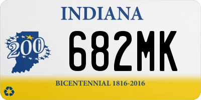 IN license plate 682MK