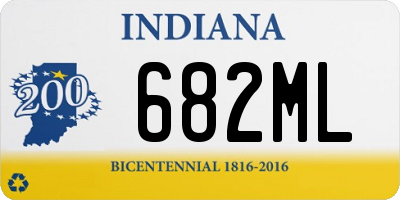 IN license plate 682ML