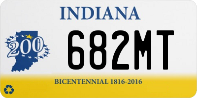 IN license plate 682MT