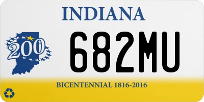 IN license plate 682MU