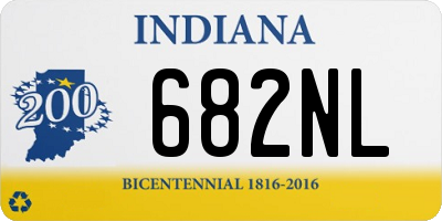 IN license plate 682NL