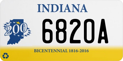 IN license plate 682OA