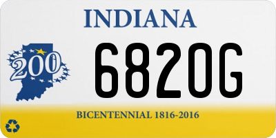 IN license plate 682OG