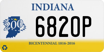 IN license plate 682OP