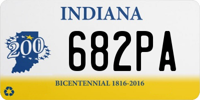 IN license plate 682PA