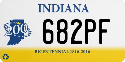 IN license plate 682PF