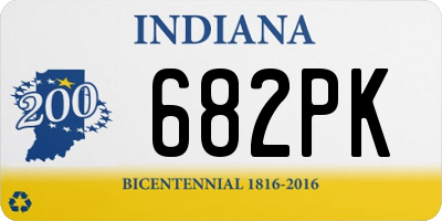 IN license plate 682PK