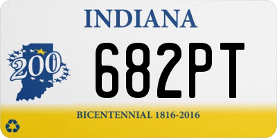 IN license plate 682PT