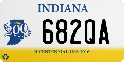 IN license plate 682QA