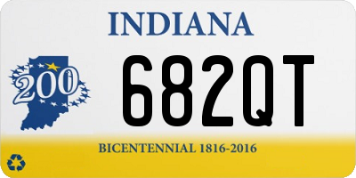 IN license plate 682QT