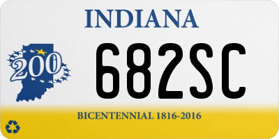 IN license plate 682SC