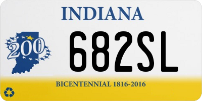 IN license plate 682SL